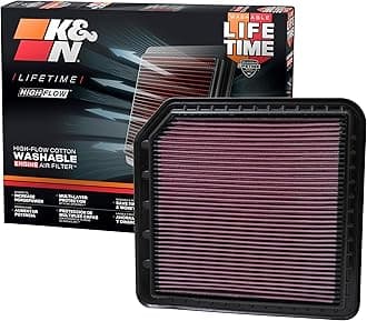 Engine Air Filter: High Performance, Premium, Washable, Replacement Filter: Compatible with 2012-2019 Nissan/Infiniti V8 5.6 L (Armada, Patrol, QX80, QX56), 33-2456