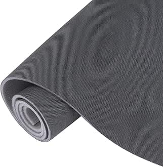 Auto Headliner Fabric Mesh Type 60inx98in with Foam Backing Interior Replacement Headliner Material, for All Vehicles RV Boat Home Roof Upholstery Fabric, Dark Gray