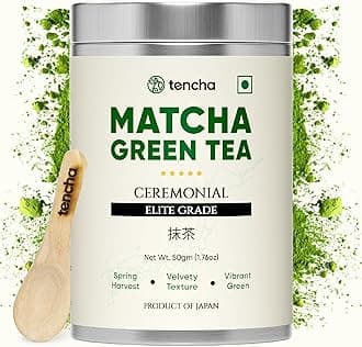 - Ceremonial Elite Grade Matcha Green Tea | 100% First Harvest | Japanese Matcha Powder | Vibrant Green, Smooth & Velvety | Spring Harvest | 50g
