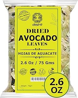 2.6oz Dried Avocado Leaves, 100% Natural Leaves, Aromatic Leaf Tea, Hojas De Aguacate Seca, Caffeine-free, Non-GMO. by Akshit