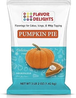 Flavor Delights by Angel Specialty Products: Flavored Powder Bakery Mix > Passion Fruit, Pistachio, Pumpkin Pie, Blueberry, Lemon, Coconut, Strawberry (Pumpkin Pie, 3.12 Pound Bag)