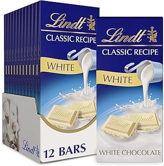 CLASSIC RECIPE White Chocolate Bar, White Chocolate Candy, 4.4 oz. (12 Pack)