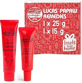 Treats from Home Lucas Pawpaw Lip Ointment, Lucas Pawpaw Cream, Lucas Pawpaw Ointment for Lips & Dry Skin (15 Gram & 25 Gram)