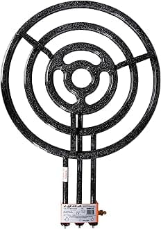 Machika L-70 Butane/Propane Burner | Professional Paella Pan Burner | 4 Rings Outdoors Burner | Ceramic Coating | Perfect for Restaurants, Outdoor Events and More | Fits up to 39 Inches Pans |