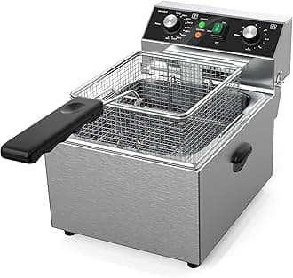 Electric deep fryer with timer