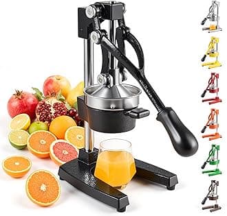 CO-Z Commercial Grade Citrus Juicer Professional Hand Press Manual Fruit Juicer Metal Juice Squeezer Heavy Duty Orange Juicer Citrus Orange Lemon Lime Pomegranate,150 Watts