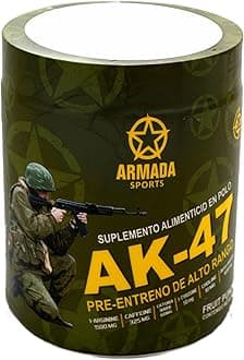 Armada Sports AK-47 High Range Pre-Workout Supplement, Muscle Pump and Strength Formula with Caffeine