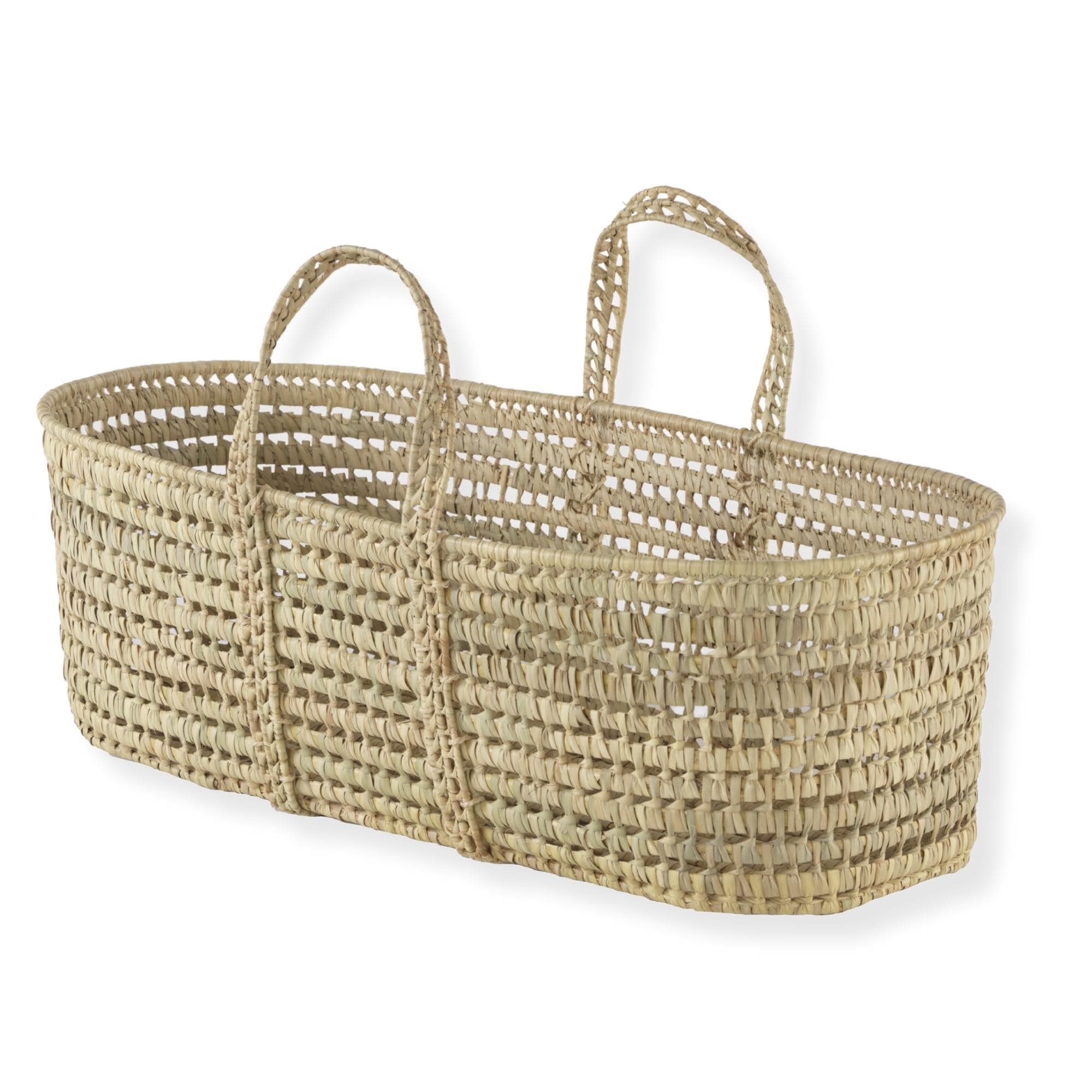 Clair de Lune Natural Palm Moses Basket