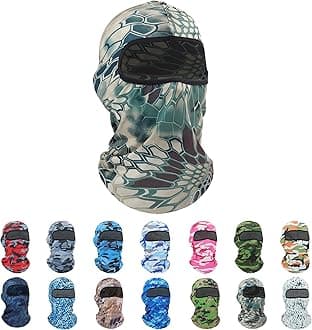 Pukavt 1-6 Pack Balaclava Face Mask, Ski Mask for Men Women, UV Protection Windproof Scarf for Motorcycle Snowboard Cycling