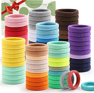 Bessrung 100PCS Elastics Hair Ties Muticolor Hair Tie