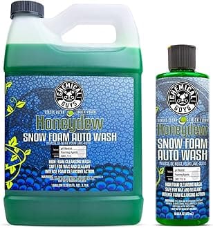 Chemical Guys CWS_110 Honeydew Snow Foam Car Wash Soap, & Refill Kit, 2 Bottles - (1) 16 oz and (1) Gallon (Works with Foam Cannons, Foam Guns or Bucket Washes) 144 oz