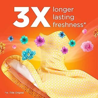 Tide PODS Laundry Detergent Liquid Pacs, Spring Meadow Scent, HE Compatible, 96 Count per pack, 77 Oz Packaging (May Vary)