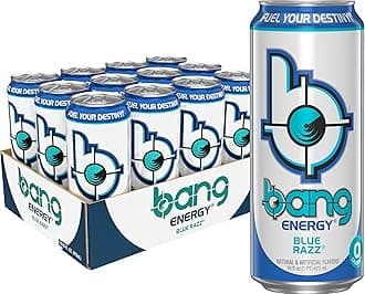 Energy Blue Razz, Sugar-Free Energy Drink, 16-Ounce | Pack of 12