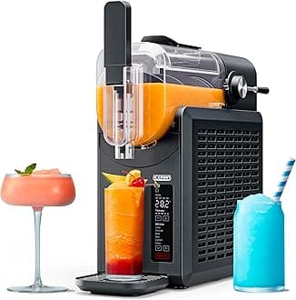 by Chefman Slush-Ease 68oz Slushie Machine, 48oz Liquid Capacity Frozen Drink Maker & Slushy Machine with 5 Presets and LED Display, Perfect for Frozen Margaritas, Frappes, Smoothies & Shakes