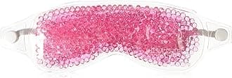 TheraPearl Pink Eye Mask, Eye-ssential Mask with Flexible Gel Beads for Hot Cold Therapy, Best Spa Eye Wrap for Puffy Eyes, Non Toxic Compress for Swollen Eyes, Relaxation, Hot Cold Ice Pack