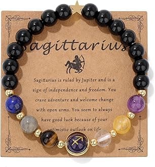 Zodiac Bracelets for Women 12 Constellations Healing Crystal Stone Beads Bracelet Birthday Zodiac Gifts Horoscope Spiritual Bracelet