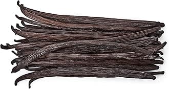 50 Vanilla Beans - Whole Gourmet Grade A Pods for Baking, Homemade Extract, Brewing, Coffee, Cooking - Tahitian