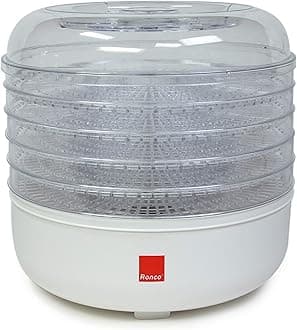 Ronco 5-Tray Electric Food Dehydrator, White