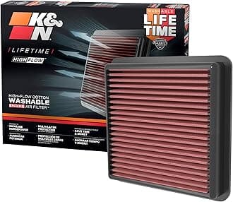 K&N Engine Air Filter: High Performance, Premium, Washable, Replacement Filter: Compatible with 2021-2022 HYUNDAI Elantra, 33-5118