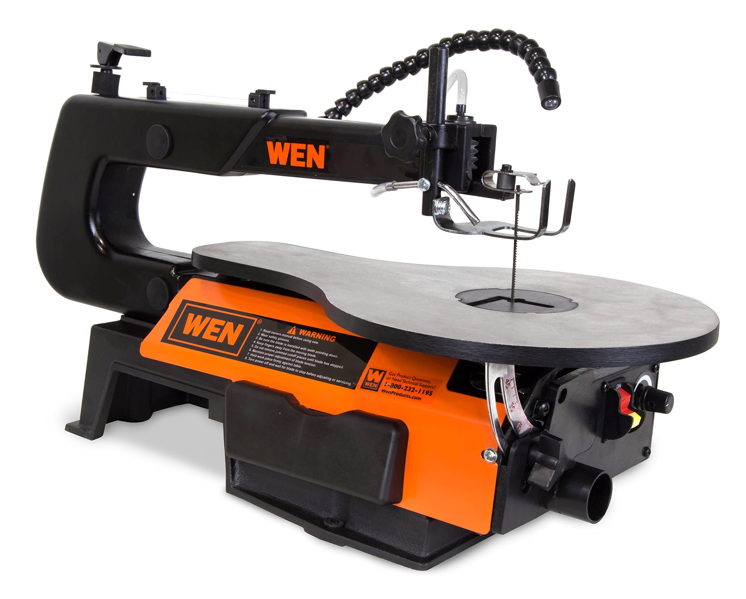 WEN Variable Speed Scroll Saw, 16-Inch with Work Light (3921)