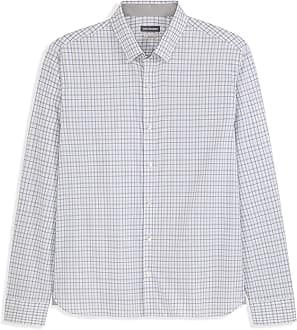 Everyday Defense Cronbie Plaid Long Sleeve Shirt, Brilliant White, L