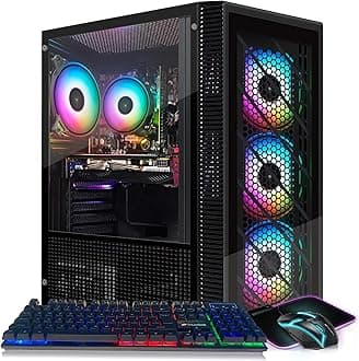 STGAubron Gaming Desktop PC, Intel Core i5-9400F up to 4.1GHz, Radeon RX 580 ...
