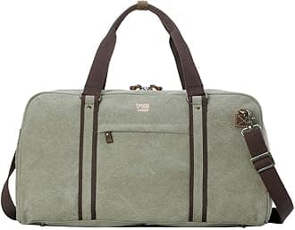 TRP0389 Troop London Classic Canvas Travel Duffel Bag, Large Holdall