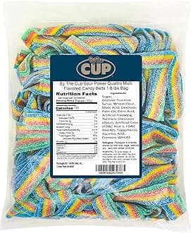 By The Cup Quattro Multi Flavored Candy Belts, 1.6 lb Bulk Bag