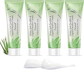 Parasoft Cream for Dry & Dehydrated Skin Intense Moisturizer, Nourishing Cold Cream & Winter Cream Goodness of Aloe vera for both Men & Women - 60GM (Pack of 4)