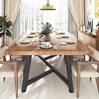 72" Large Solid Wood Dining Table