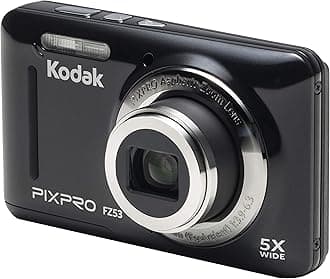 Kodak PIXPRO Friendly Zoom FZ53-BK 16MP Digital Camera with 5X Optical Zoom and 2.7" LCD Screen (Black)