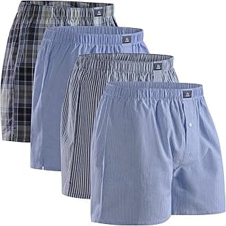 DANISH ENDURANCE 4 Pack Men's Woven Boxer Shorts, Organic Cotton, Loose Boxers