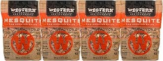 Western Mesquite BBQ Smoking Chips – 100% Real Wood for Grilling & Smoking – Bold, Tangy Smoke Flavor – Perfect for Brisket, Steak, Beef, Pork & Lamb (Mesquite)