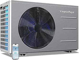 30,000 BTU Swimming Pool Heat Pump - Electric Pool Heater for Above Ground and Inground Pools up to 8,000 Gallons, 110V-120V Pool Heater with WiFi App Control, Heating & Cooling Modes