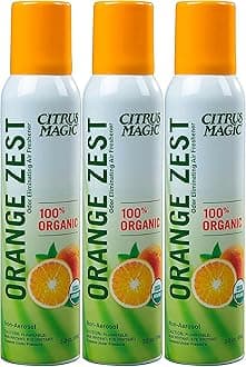 Citrus Magic Organic Natural Odor Eliminating Air Freshener Spray, Orange Zest