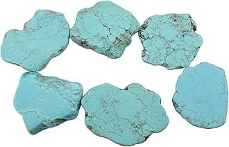 20pcs Natural Turquoise Gemstone Big Irregular Shape Chips Stone Loose Beads for Jewelry Making (ZS-1134-M)