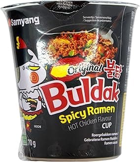 Hot Chicken Flavor Cup Ramen 6counts, 2.46 Ounce (Pack of 6)
