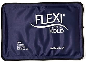 FlexiKold Gel Soft Flexible Ice Packs for Injuries - Reusable Freezer Cold Pack, Cold Compress & Cooling Gel Pad for Face, Shoulder, Hip, Leg, Arm, Ankle & Foot Injury - Medium - 7.5” x 11.5”