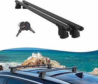 Premium Roof Bars for Volvo Xc40 2018-2023; Lockable Roof Rack Cross Bars, Compatible with Flush-Mounted Roof Rails Black (2 Pcs)