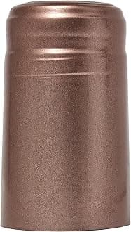 PVC Heat Shrink Capsules With Tear Tabs For Wine Bottles - 120 Count (Dusty Rose)
