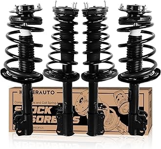 172307 172308 172309 172310 Front and Rear Complete Strut Assemblies Compatible for 2007 2008 2009 2010 2011 Toyota Camry Shock Absorbers w/Coil Spring(Set of 4)