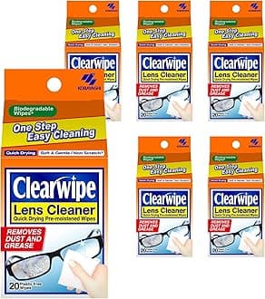 ClearWipes Lens Cleaners 20 pack x6
