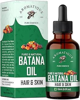 Pure Batana Oil For Hair By Dr Sebi Sourced From Honduras.Cold Pressed Oil, Derived from palm nut oil For Hair & Skin (15 ML)