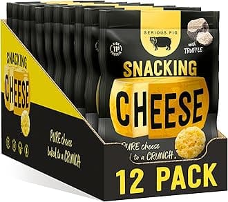 Snacking Cheese Truffle Flavour - Pure Cheese Crisps High Protein Zero Carb (12 x 24g)