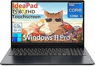 Lenovo Ideapad Laptop, 15.6" Touchscreen FHD Computer, Intel 10-Core i5-1235U (Beat i7-1195G7), 16GB DDR4 RAM, 1TB PCIe SSD, WiFi 6, BT 5.2, Type-C, HDMI, Abyss Blue, Windows 11 Pro S