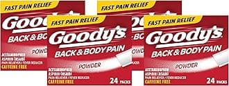 Goody's Back and Body Pain Relief Powder, 24 ct (Pack of 4)