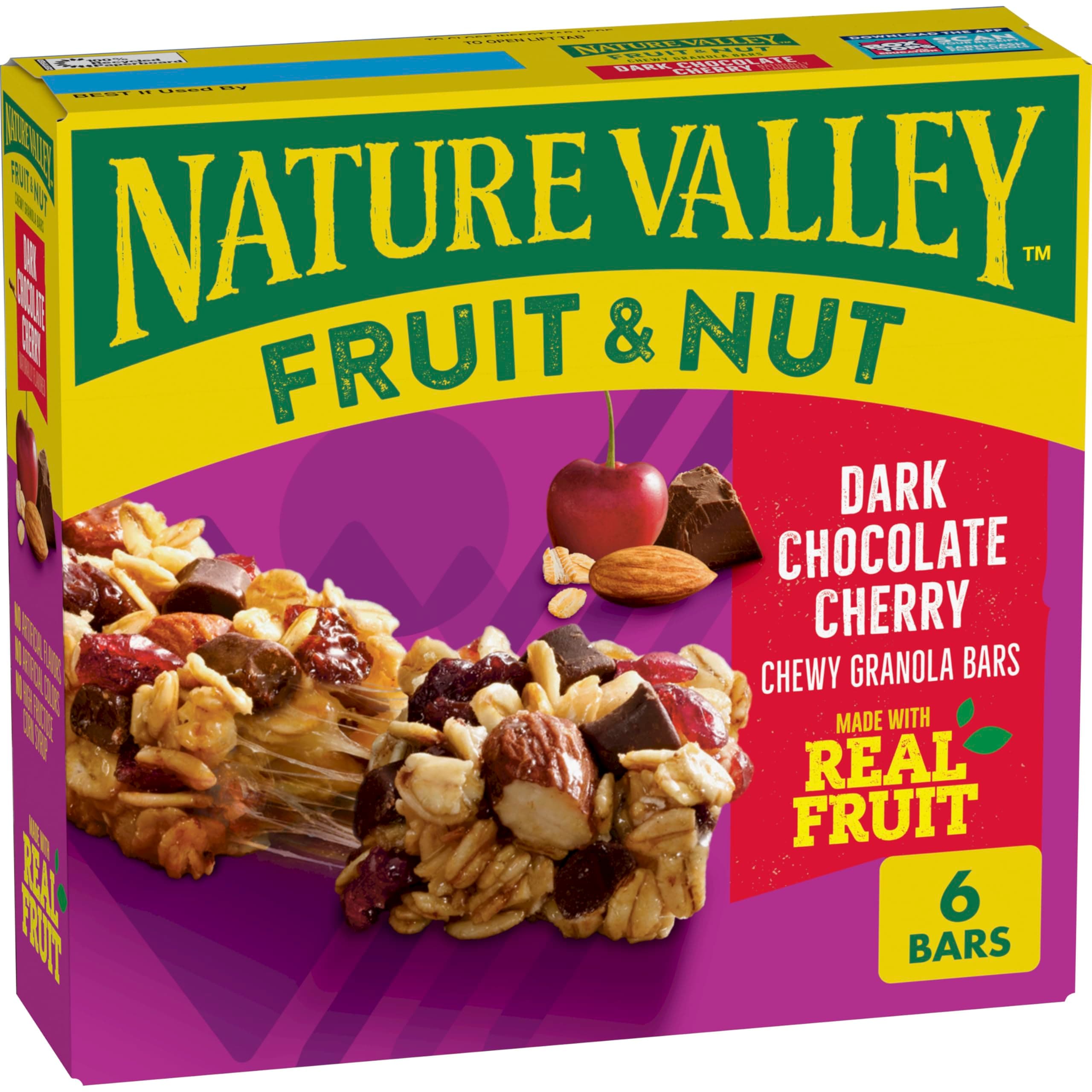 Fruit and Nut Granola Bars, Dark Chocolate Cherry, 6 ct, 7.4 OZ
