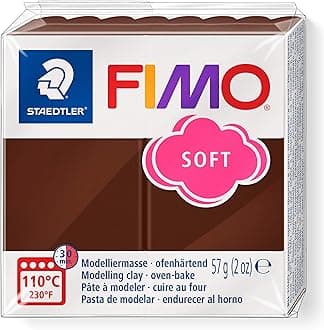 FIMO Soft Polymer Clay - -Oven Bake Clay for Jewelry, Sculpting, Crafting, Chocolate 8020-75