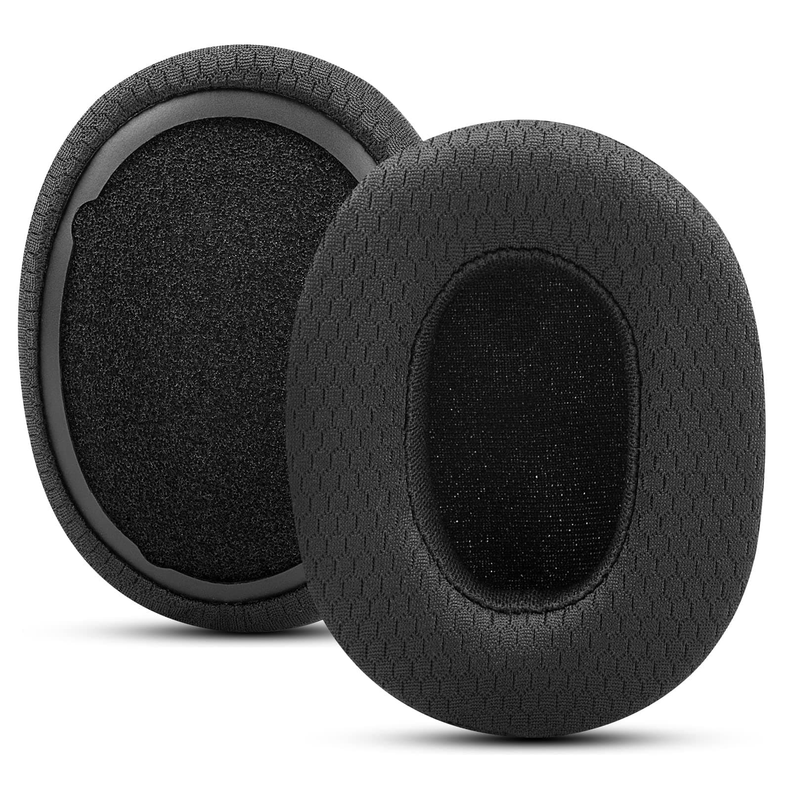 Replacement Ear Pads Cushions for Skullcandy Crusher Wireless, Crusher ANC/EVO, Hesh ANC/EVO, Hesh 3 Wireless, Also Fit for Skullcandy Venue Wireless ANC Headphone with Black Mesh Fabric