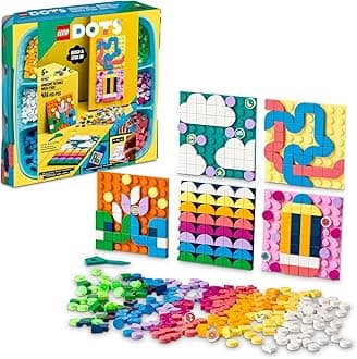 DOTS Adhesive Patches Mega Pack 41957 DIY Craft Building Toy Set for Girls, Boys, and Kids Ages 6+; Kit with Customizable Canvases (486 Pieces)